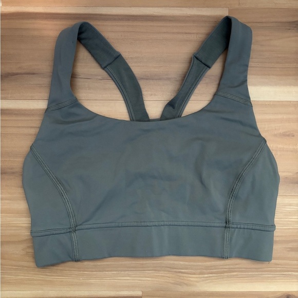 lululemon athletica Other - Lululemon Power Through Bra - Grey Sage Size 6